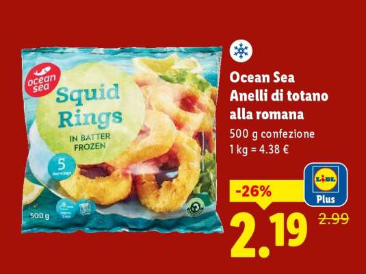 Ocean Sea Anelli di totano alla romana