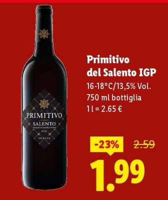 Primitivo del Salento IGP