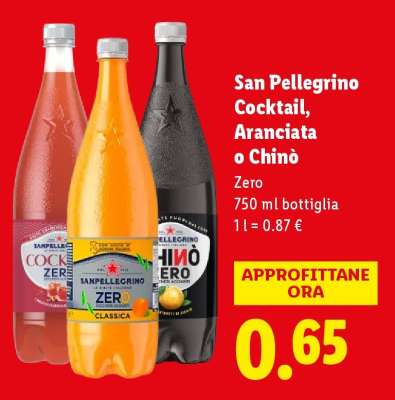 San Pellegrino Cocktail, Aranciata o Chinò