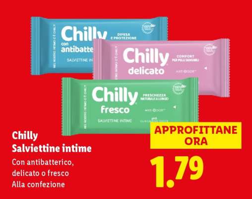 Chilly Salviettine intime