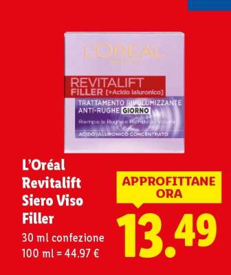 L’Oréal Revitalift Siero Viso Filler