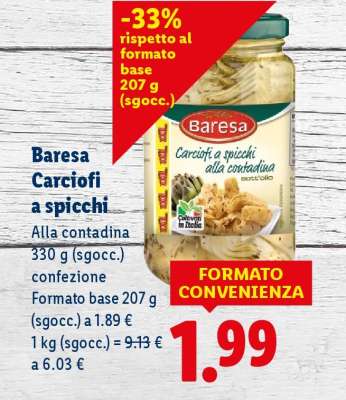 Baresa Carciofi a spicchi