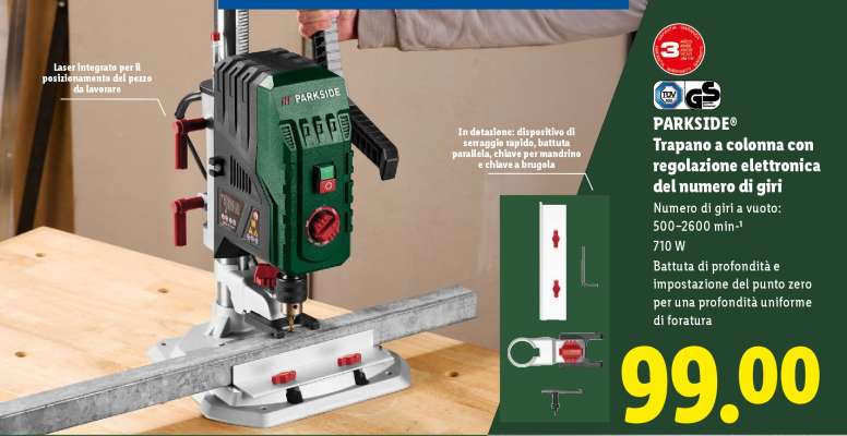 PARKSIDE® Trapano a colonna