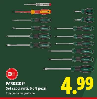 PARKSIDE® Set cacciaviti, 6 o 8 pezzi