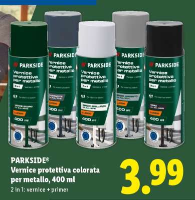 PARKSIDE Vernice protettiva colorata per metallo, 400 ml