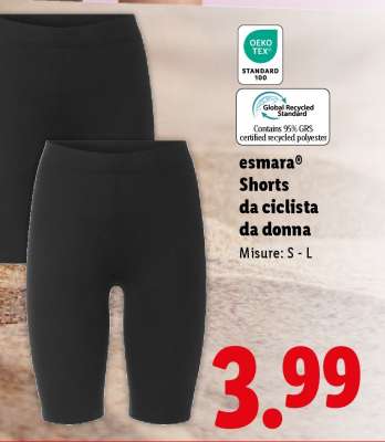 esmara® Shorts da ciclista da donna