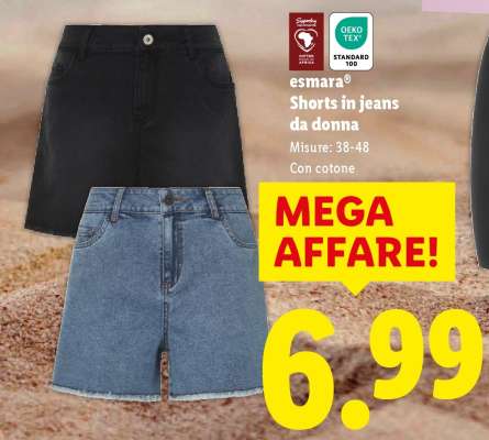 esmera® Shorts in jeans da donna