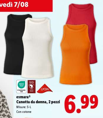esmara® Canotta da donna, 2 pezzi