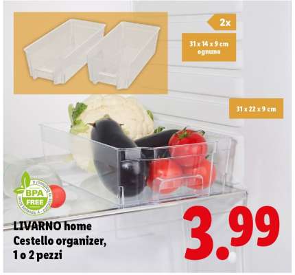 LIVARNO home Cestello organizer, 1 o 2 pezzi