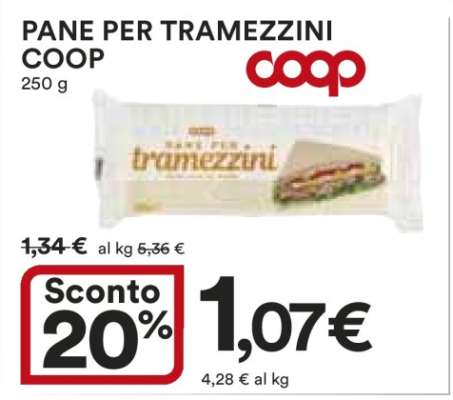 PANE PER TRAMEZZINI COOP