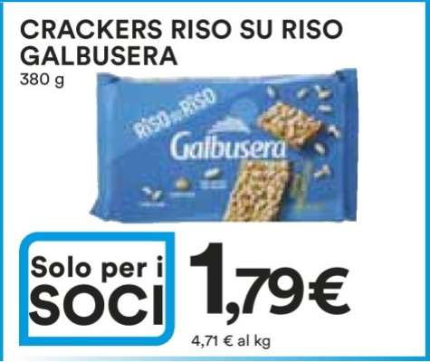 CRACKERS RISO SU RISO GALBUSERA