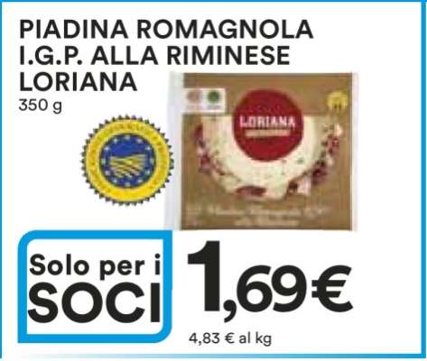 PIADINA ROMAGNOLA I.G.P. ALLA RIMINESE LORIANA