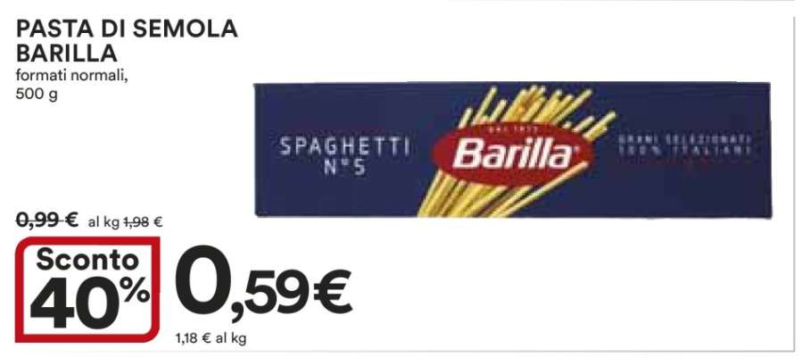 PASTA DI SEMOLA BARILLA