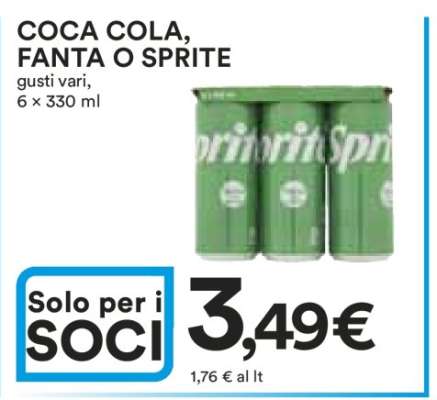 COCA COLA, FANTA O SPRITE