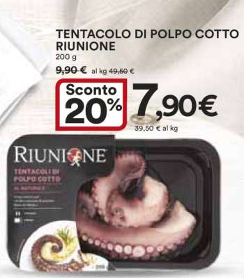 TENTACOLO DI POLPO COTTO RIUNIONE