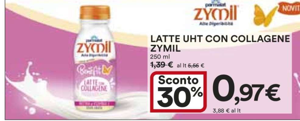 LATTE UHT CON COLLAGENE ZYMIL