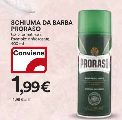 SCHIUMA DA BARBA PRORASO
