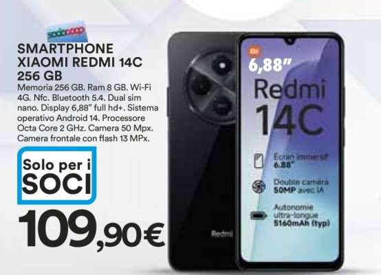 SMARTPHONE XIAOMI REDMI 14C 256 GB