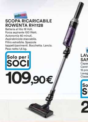 SCOPA RICARICABILE ROWENTA RH1128