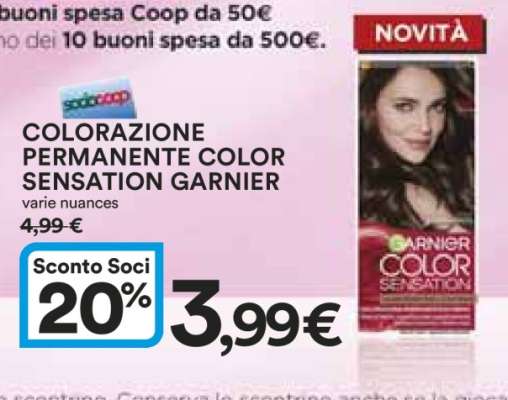 COLORAZIONE PERMANENTE COLOR SENSATION GARNIER