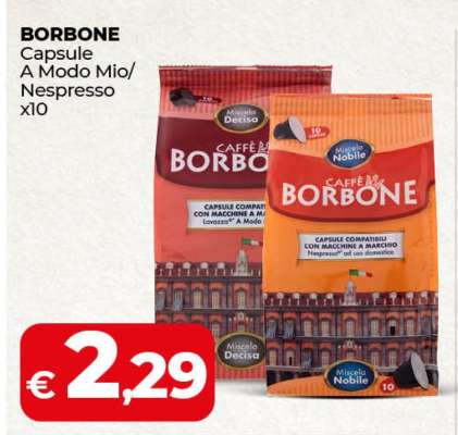 BORBONE Capsule A Modo Mio/Nespresso x10