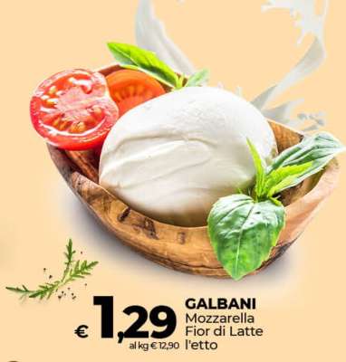 GALBANI Mozzarella Fior di Latte l'etto