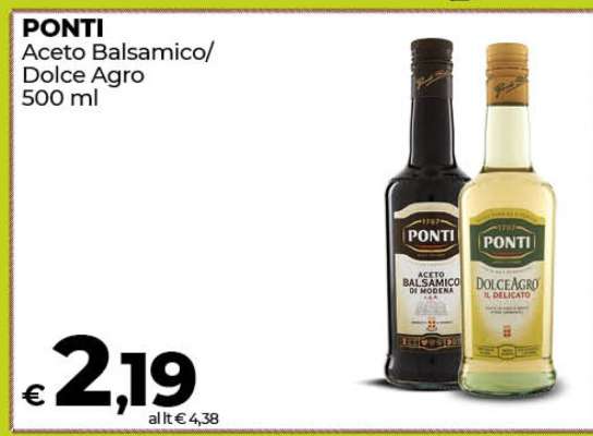 PONTI Aceto Balsamico/Dolce Agro