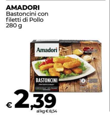 AMADORI BASTONCINI CON FILETTI DI POLLO