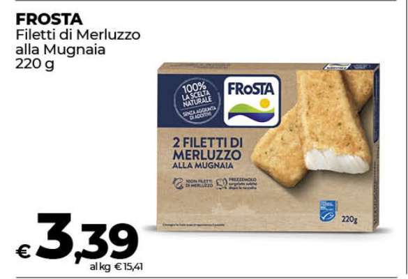 FROSTA FILETTI DI MERLUZZO ALLA MUGNAIA