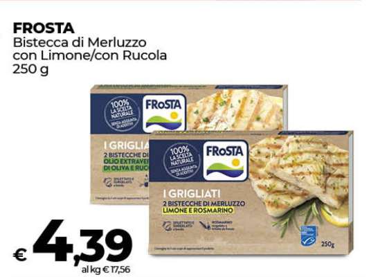FROSTA Bistecca di Merluzzo con Limone/con Rucola