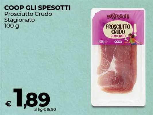 COOP GLI SPESOTTI Prosciutto Crudo Stagionato