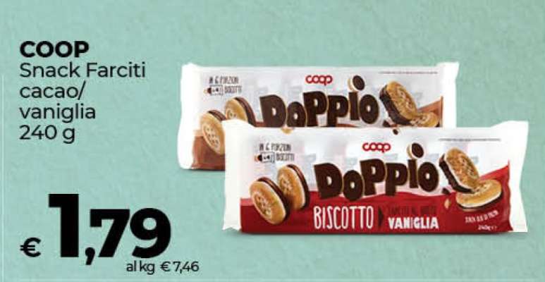 COOP Snack Farciti cacao/vaniglia