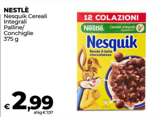 NESTLÈ Nesquik Cereali Integrali Palline/Conchiglie
