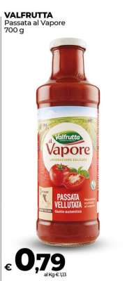 Valfrutta Passata al Vapore