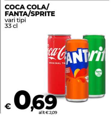 Coca Cola/Fanta/Sprite