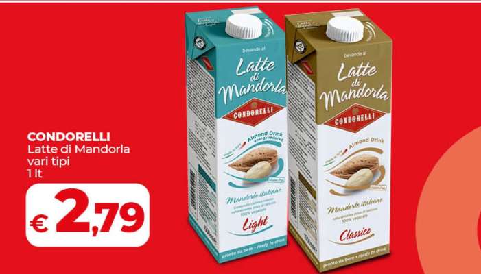 CONDORELLI Latte di Mandorla vari tipi