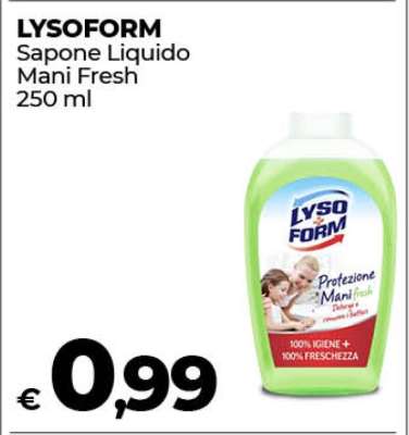 LYSOFORM Sapone Liquido Mani Fresh