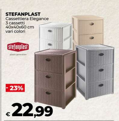 STEFANPLAST Cassettiera Elegance