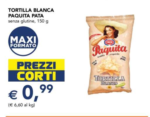 TORTILLA BLANCA PAQUITA PATA