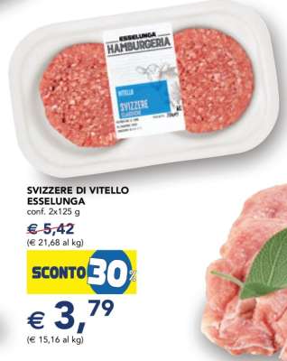 SVIZZERE DI VITELLO ESSELUNGA