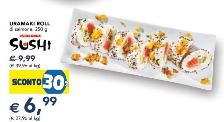 URAMAKI ROLL di salmone, 250 g
