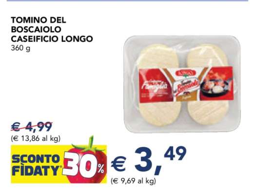 TOMINO DEL BOSCAIOLO CASEIFICIO LONGO