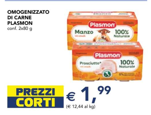 OMOGENIZZATO DI CARNE PLASMON