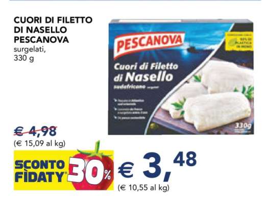 Cuori di Filetto di Nasello Pescanova