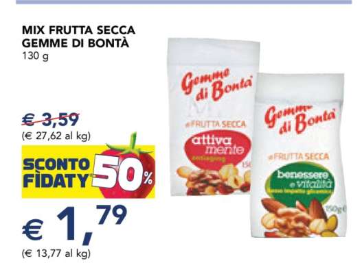 MIX FRUTTA SECCA GEMME DI BONTÀ
