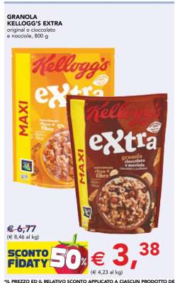 GRANOLA KELLOGG'S EXTRA