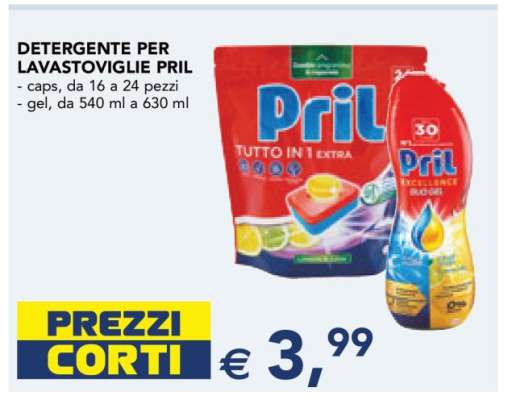 Detergente per lavastoviglie Pril