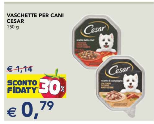 VASCHETTE PER CANI CESAR