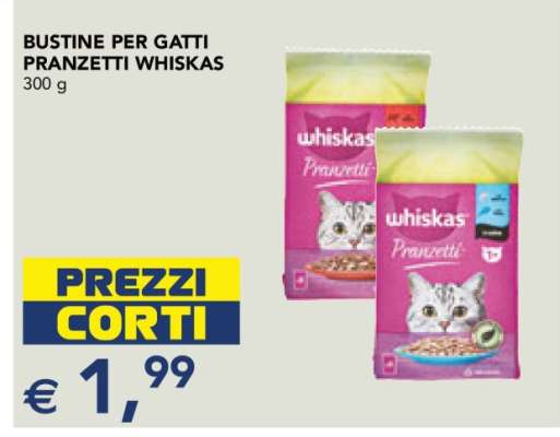 Bustine per Gatti Pranzetti Whiskas