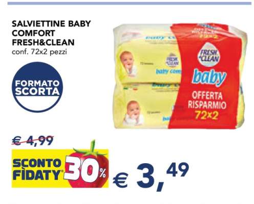 SALVIETTINE BABY COMFORT FRESH & CLEAN